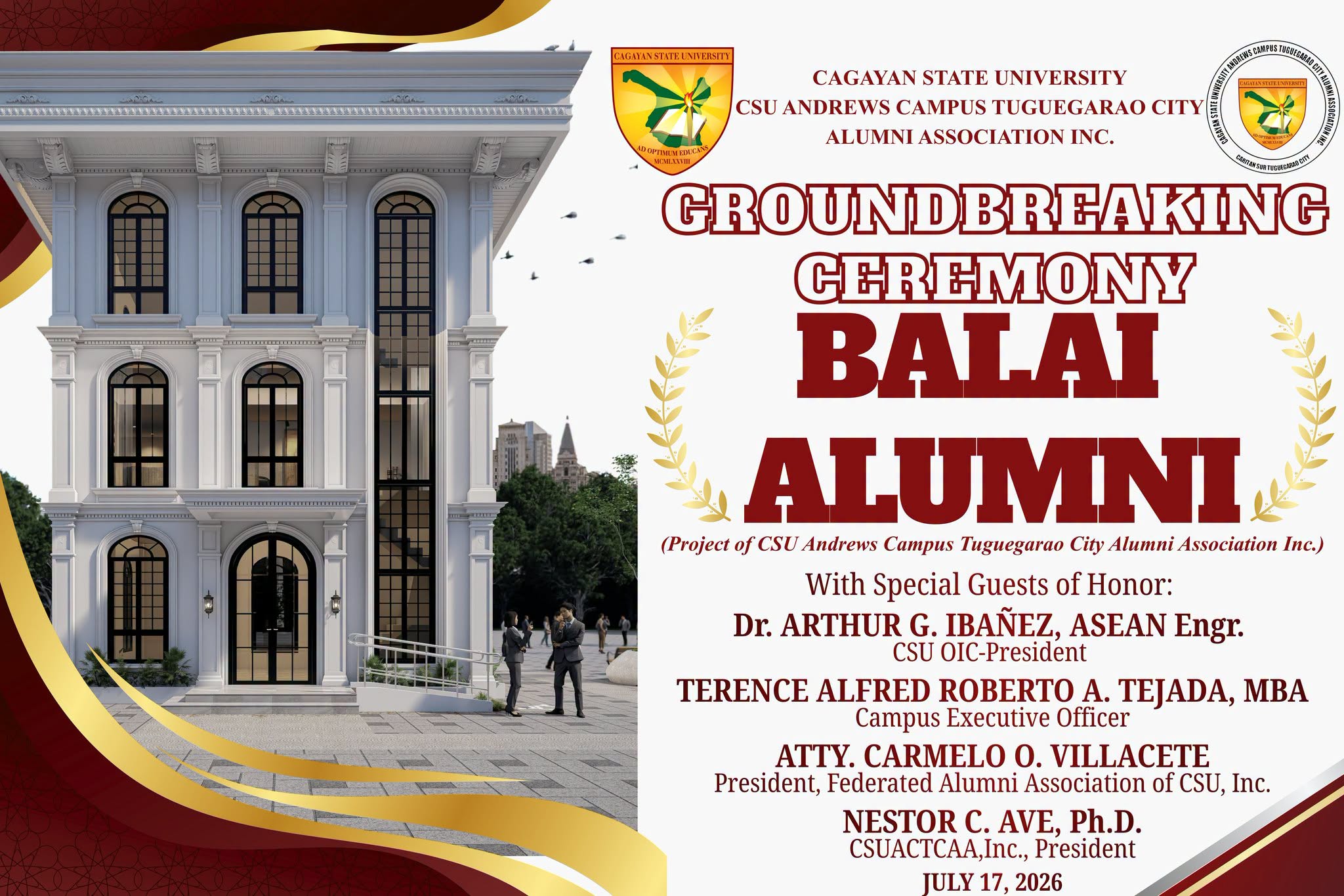 CSU ANDREWS BREAKS GROUND FOR THREE-STOREY BALAI ALUMNI BUILDING photo 14